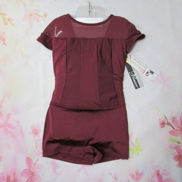 Leotard New Body Wrappers Girl's 8-10 12-14 Mesh Biketard Dance Ballet Costume - Picture 1 of 6